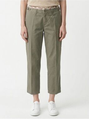 Tommy Hilfiger Women’s Khaki/Olive Crop Chinos/Capri. Size 14